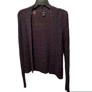 Banana Republic Mohair/Wool Blend Open Front Cardigan Navy XS
